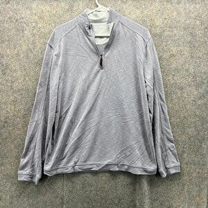 Sable & Stone Sweater Men Medium Adult Purple Half Zip Pullover Modal Polyester